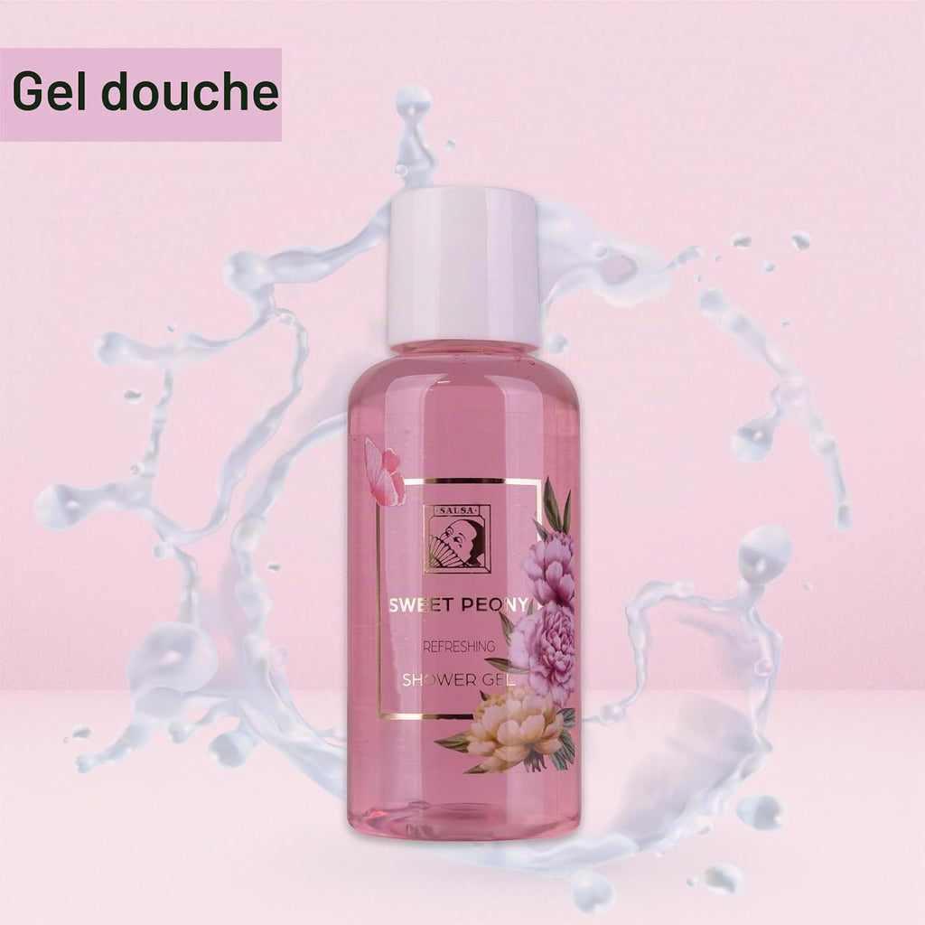 Accentra Set de soins douche pour femmes HONEY JASMINE - Gel douche et lotion dans une belle boîte cadeau - Idéal pour la Saint-Valentin, la Fête des mères & Noël
