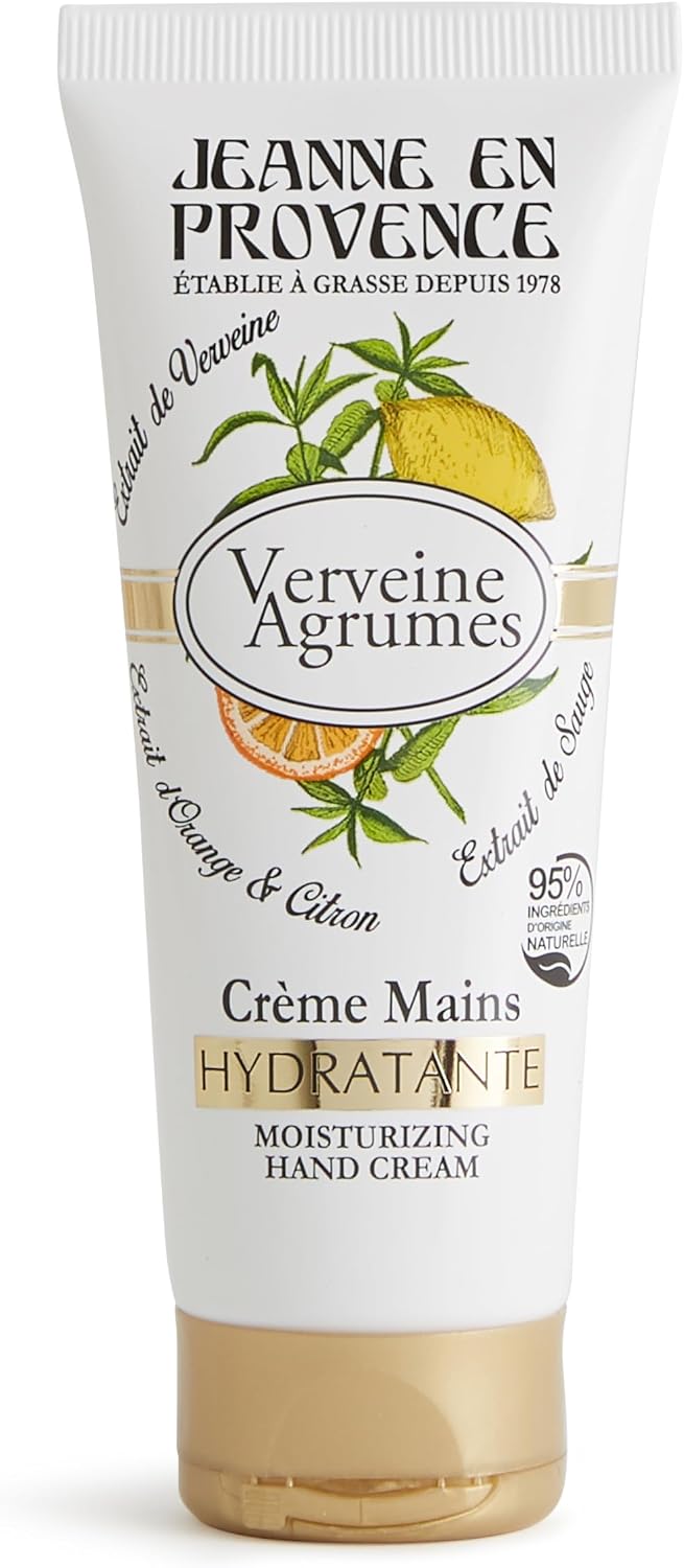 JEANNE EN PROVENCE - Coffret Verveine Beauté Pétillante - Eau de parfum 60ml + Crème mains 75ml + Savon solide 100g - 95% d'Ingrédients d'Origine Naturelle - Savon fabriqué en Provence - 100 gr