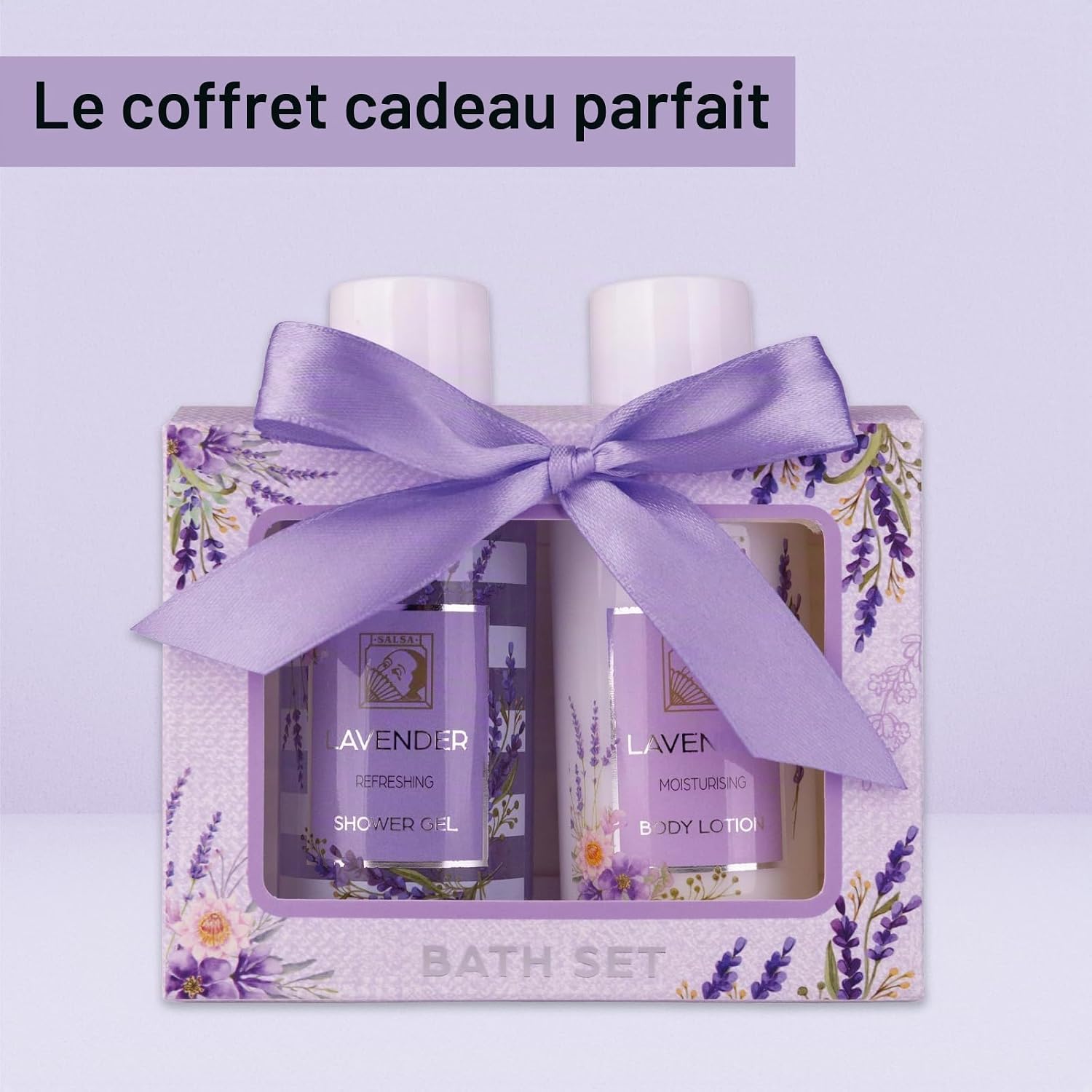 Accentra Set de soins douche pour femmes HONEY JASMINE - Gel douche et lotion dans une belle boîte cadeau - Idéal pour la Saint-Valentin, la Fête des mères & Noël