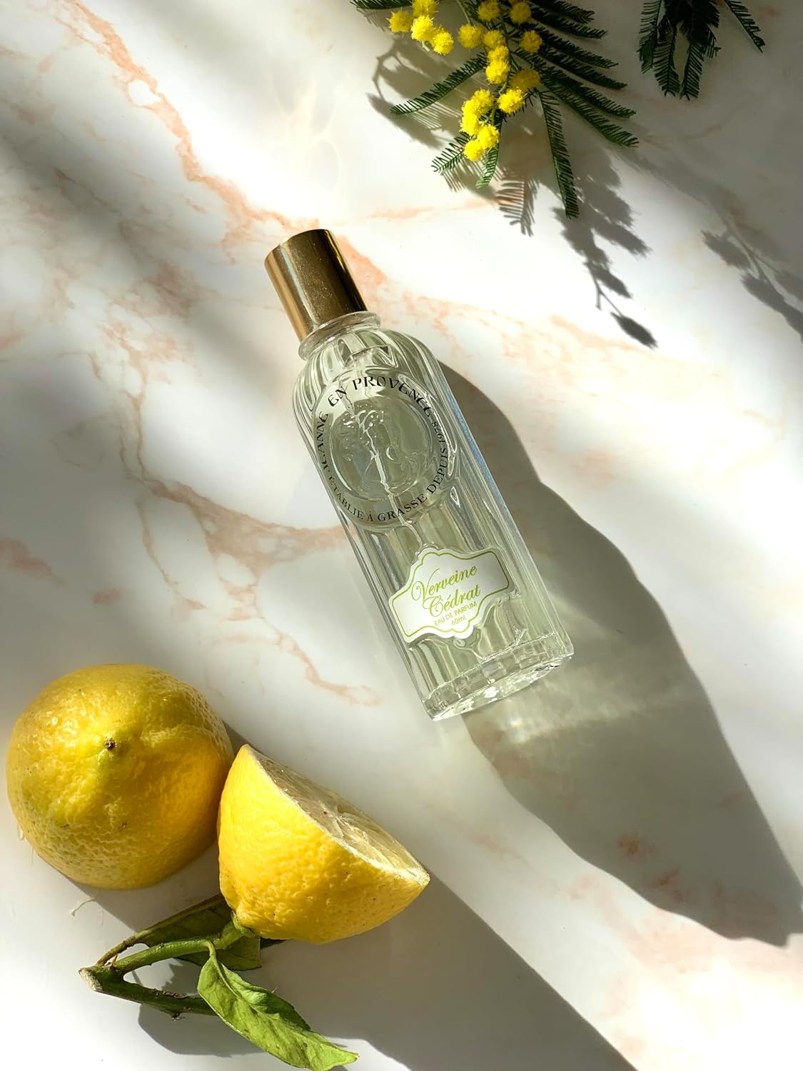 JEANNE EN PROVENCE - Coffret Verveine Beauté Pétillante - Eau de parfum 60ml + Crème mains 75ml + Savon solide 100g - 95% d'Ingrédients d'Origine Naturelle - Savon fabriqué en Provence - 100 gr